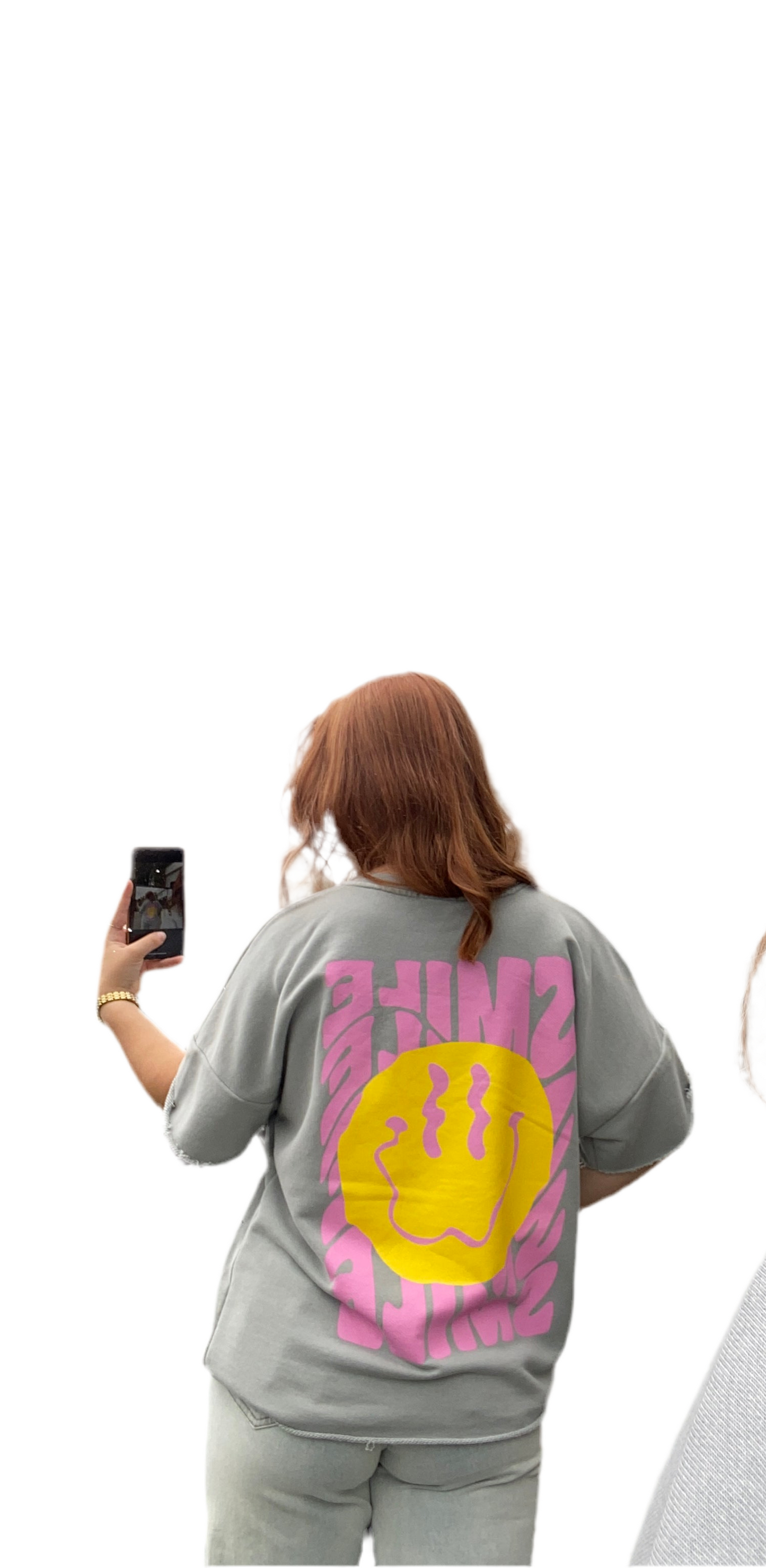 Shirt smile print