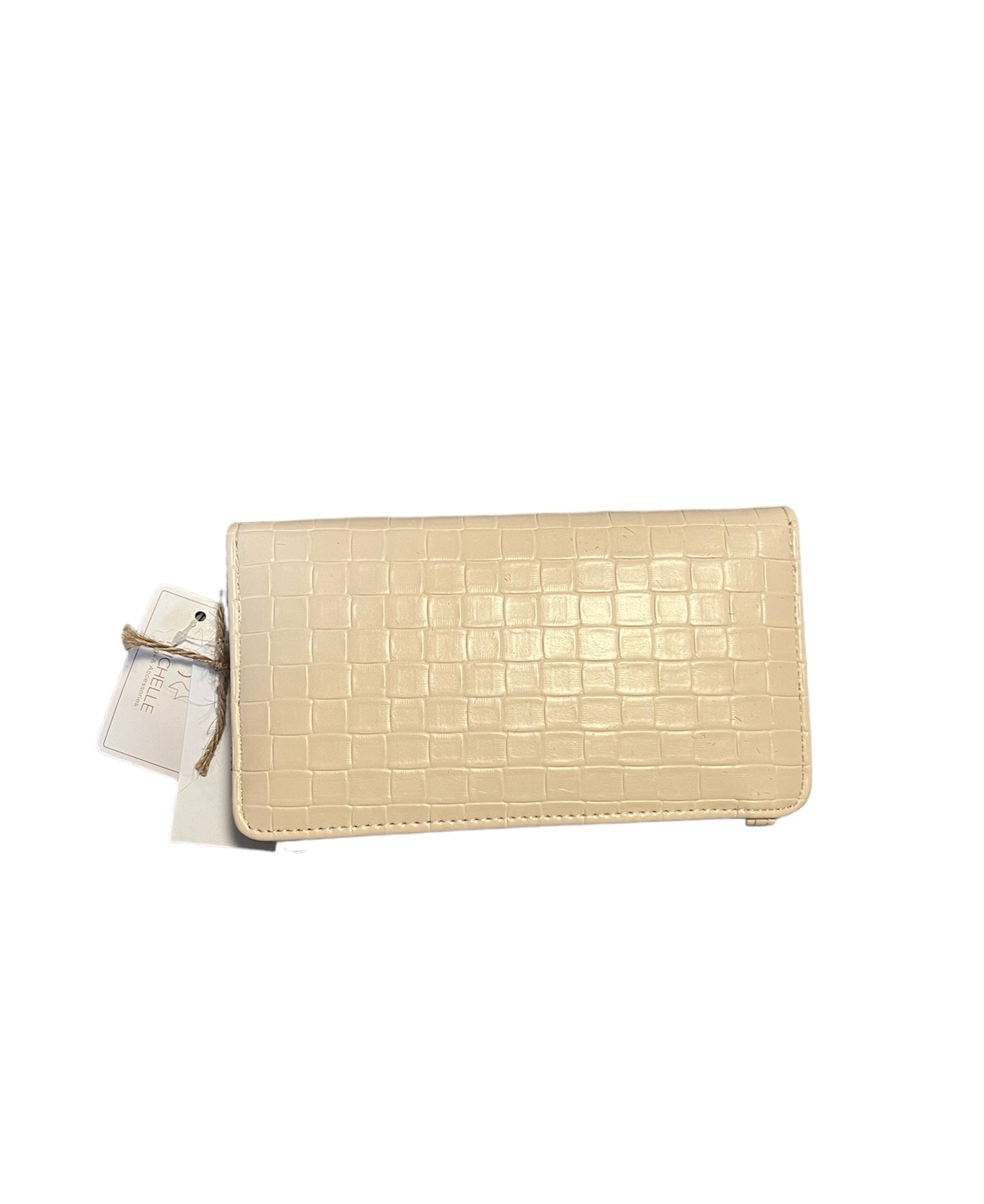 Portemonnee croco beige