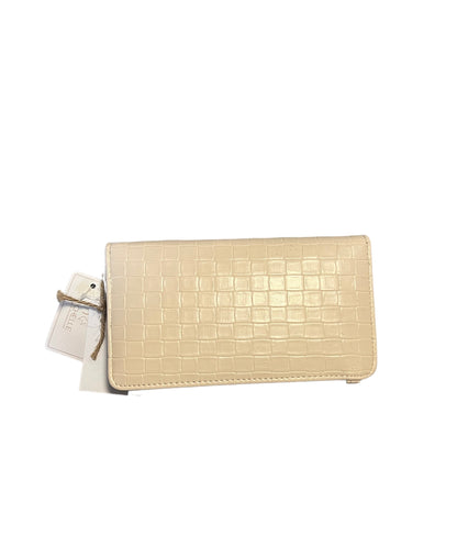 Portemonnee croco beige