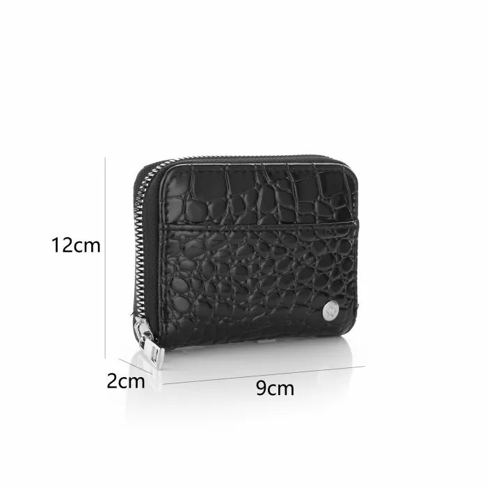 Croco Black Portemonnee